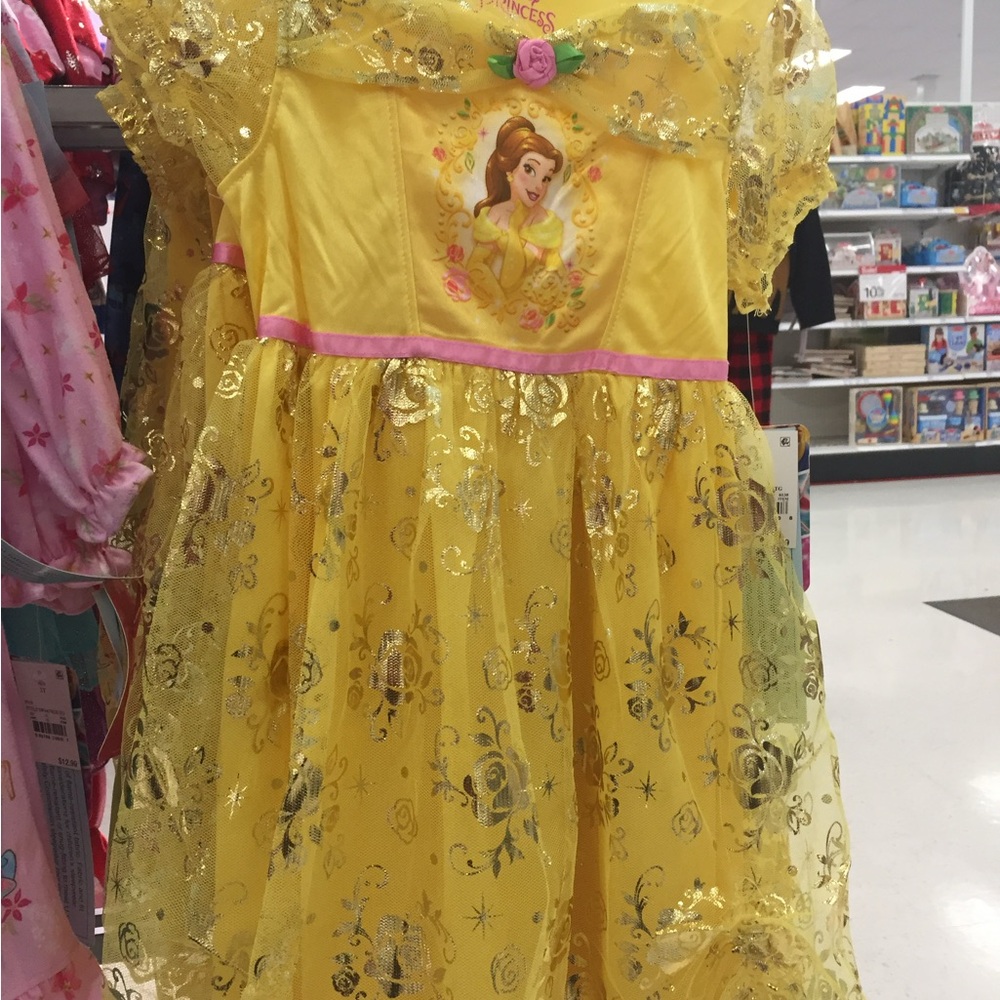 Disney Princess Belle Kids Nightgown - Yellow